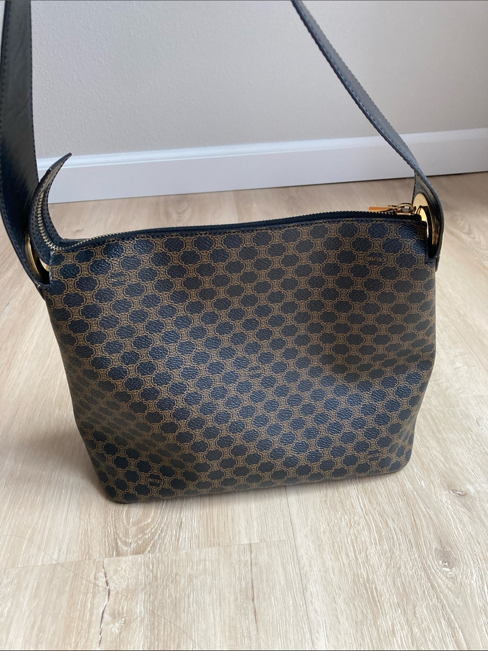 CELINE Macadam Triomphe Shoulder Bag - Vintage